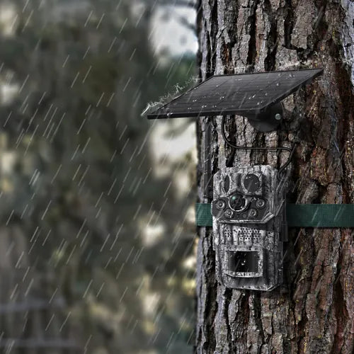 Revio solar panel in the rain