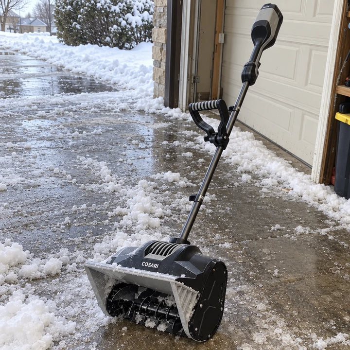 Blasted through the heavy slush at the end of the driveway
