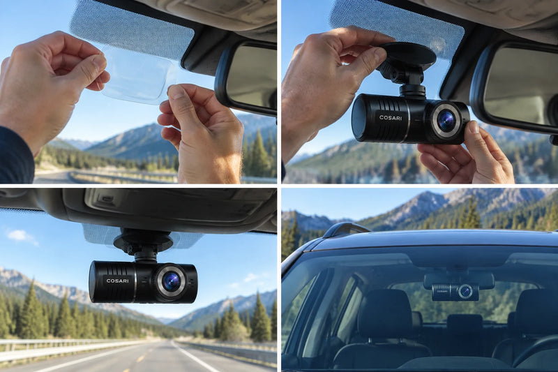 Stick Behind Rearview Mirror