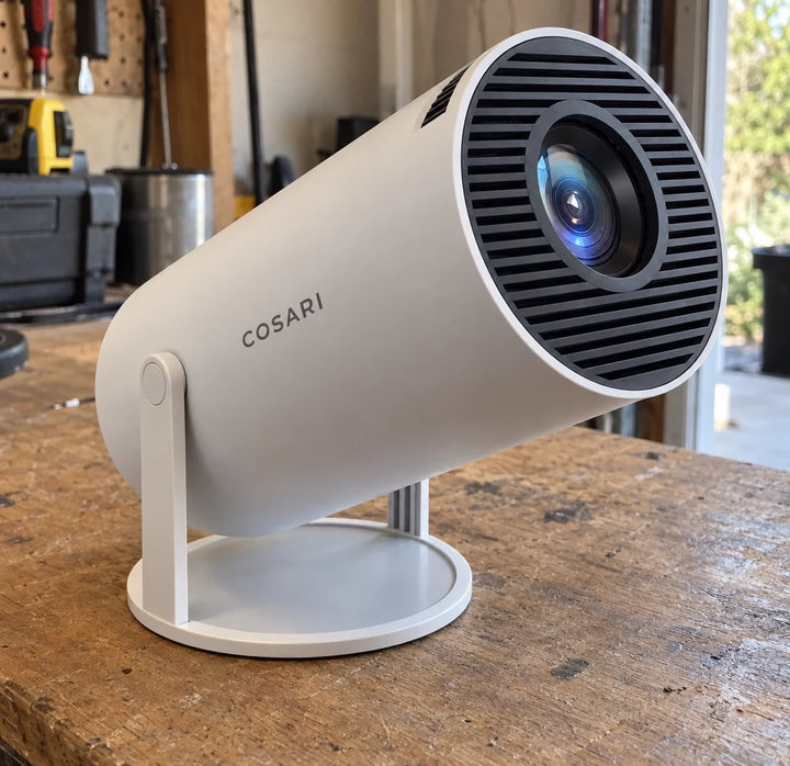 180° stand means no more propping projectors on hardcover books
