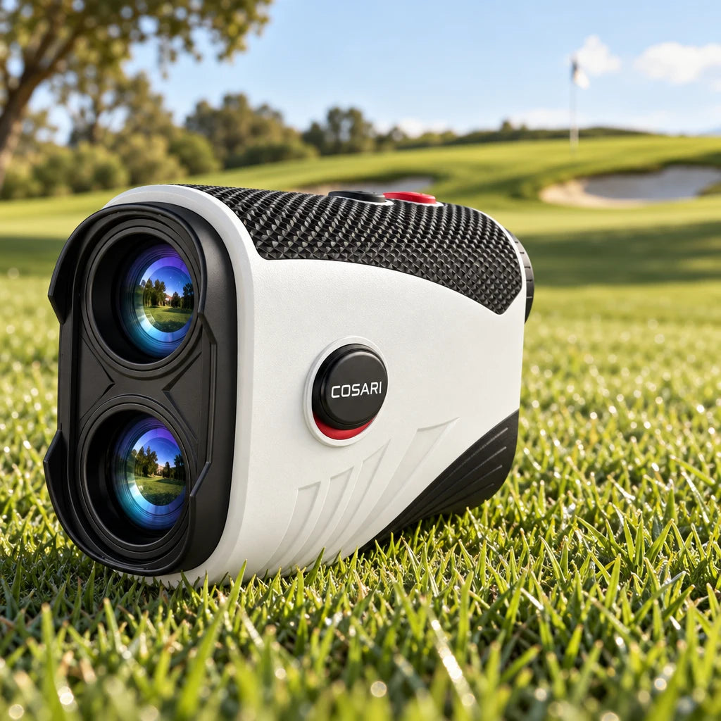 Cosari PinLock 1200 Pro Laser Rangefinder: 1,200 Yds, 0.1s Flag-Lock Vibration, Slope Switch & Cart Magnet - 2