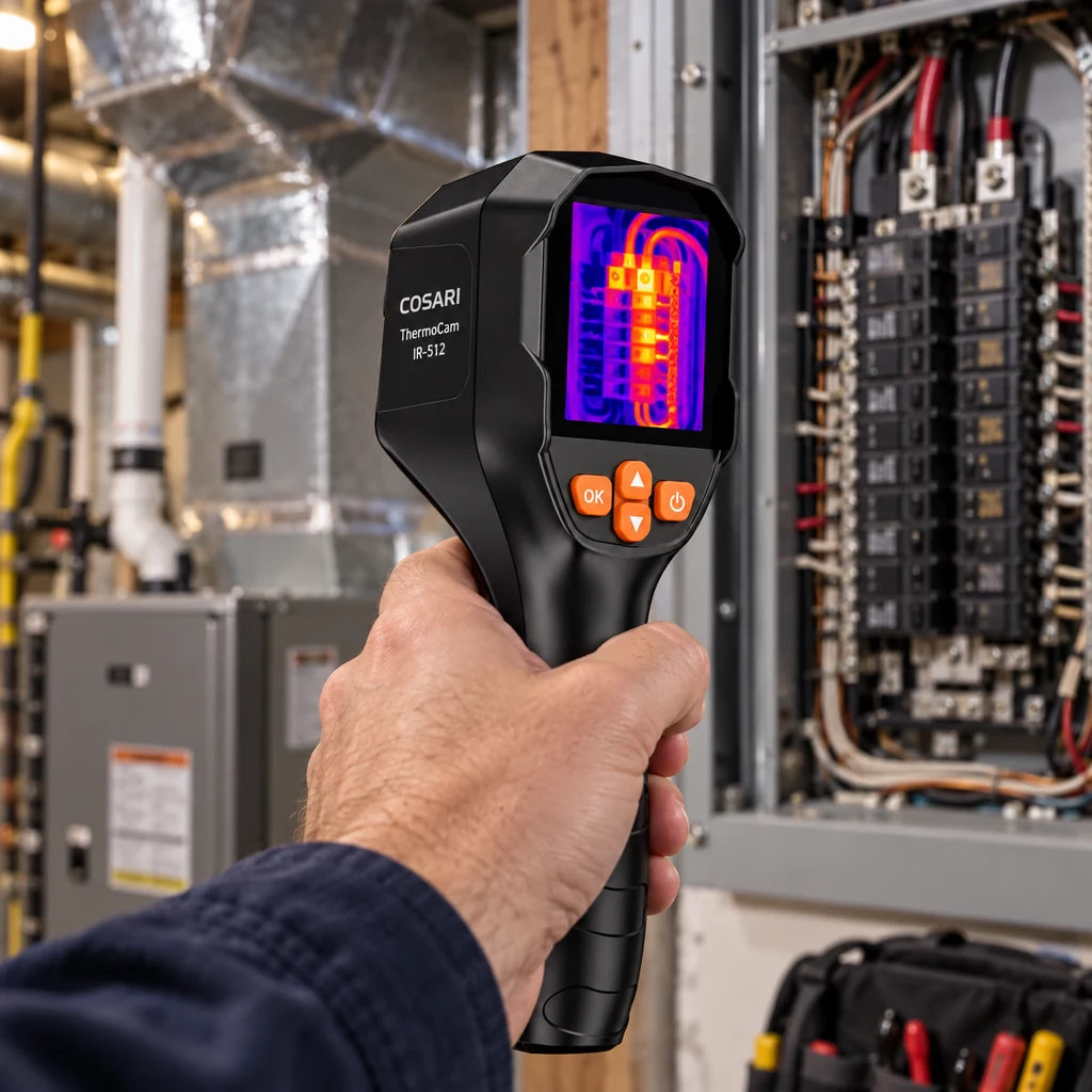 Cosari ThermoCam IR-512 Handheld Thermal Camera: 512×384 Super-IR, Dual-Camera Fusion, 25Hz & 16GB - 2