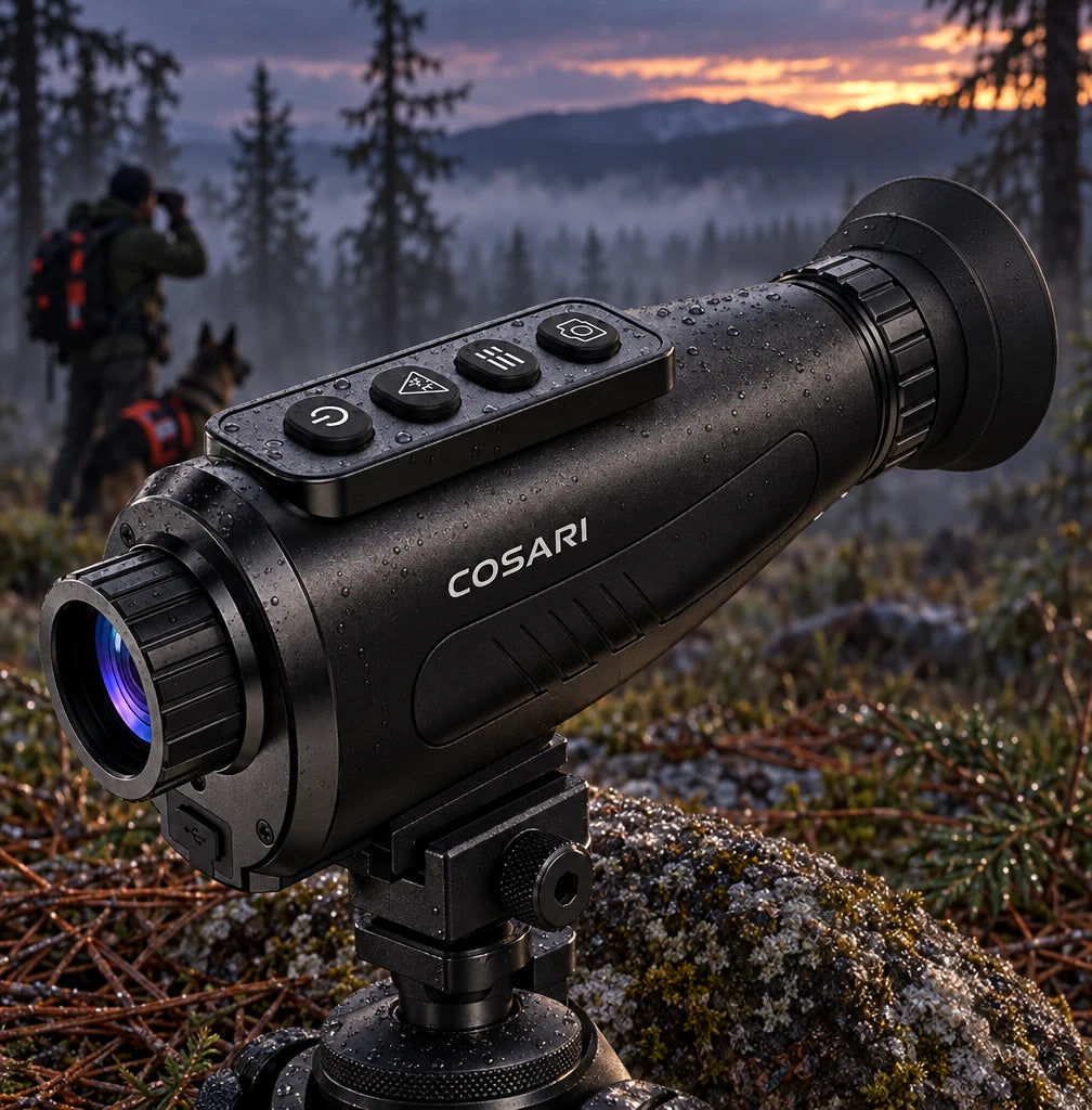 Cosari ThermoScout Pro Thermal Monocular: 12μm VOx Core, 50Hz OLED, 1,200-Yd Range & 32GB DVR - 5