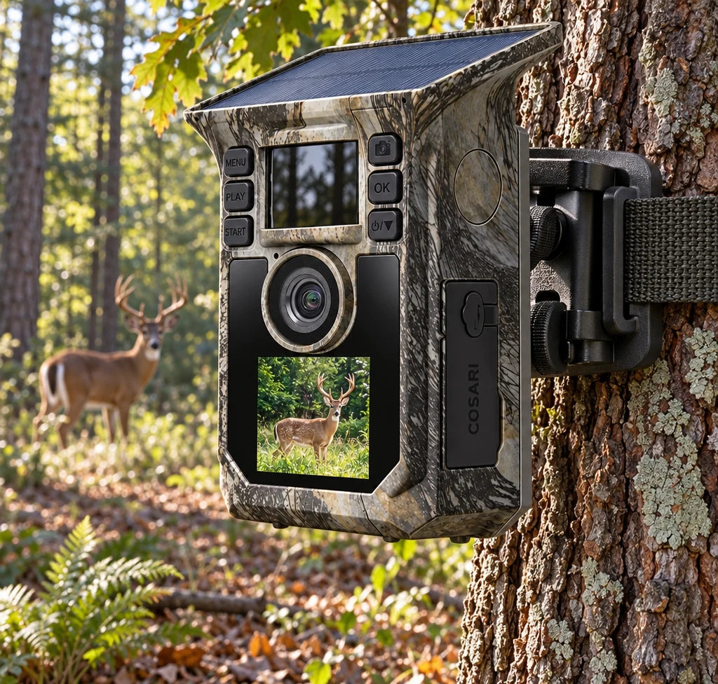 Cosari TrailCam Solar 4K Trail Camera: 48MP, 0.1s Trigger, Solar 5,200mAh Battery, WiFi App & Free 64GB Card - 5