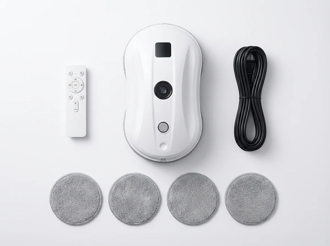 Cosari RoboClean Window Cleaning Robot: AI Navigation, 3,200 Pa Suction, Dual Auto-Spray - 7