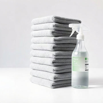 Cosari RoboClean – 8-Pack High-Density Microfiber Pads + 500ml Streak-Free Glass Solution